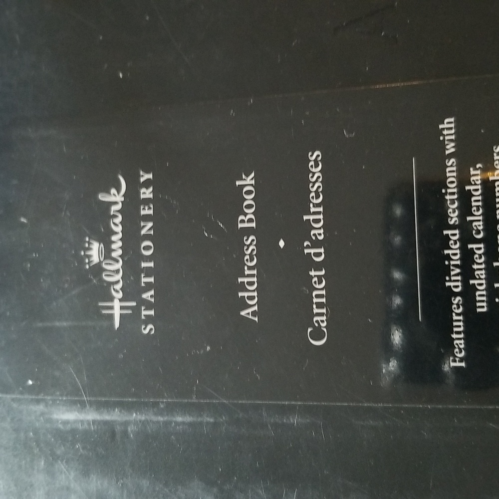 New Hallmark address book